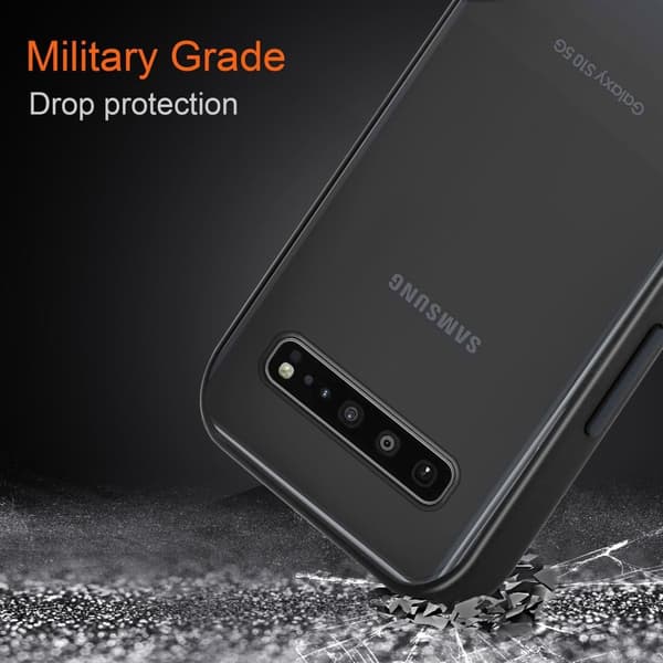 Deksel for Samsung Galaxy S10 4G med TPU-silikon på innsiden og matt plast på baksiden