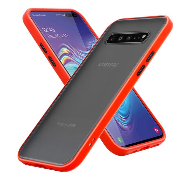 Deksel for Samsung Galaxy S10 4G med TPU-silikon på innsiden og matt plast på baksiden