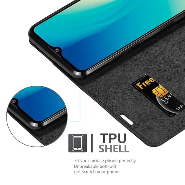 Lommebokdeksel til ZTE Blade A7 2020 Deksel med magnetisk lukking, stativfunksjon og kortlomme