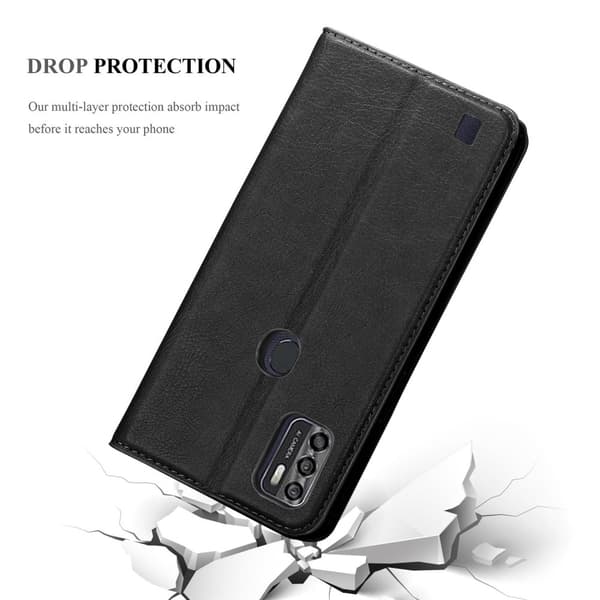 ZTE Blade A7 2020 Fodral Skal Plånboksfodral Case med magnetisk stängning, ståfunktion och kortficka