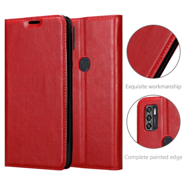 ZTE Blade A7 2020 Fodral Skal Plånboksfodral Case med magnetisk stängning, ståfunktion och kortficka