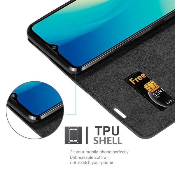 Lommebokdeksel til ZTE Blade A7 2020 Deksel med magnetisk lukking, stativfunksjon og kortlomme