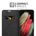 Miniatyrbild 3 av 8: Samsung Galaxy S21 ULTRA Fodral Skal Plånboksfodral Case med magnetisk stängning, ståfunktion och kortficka