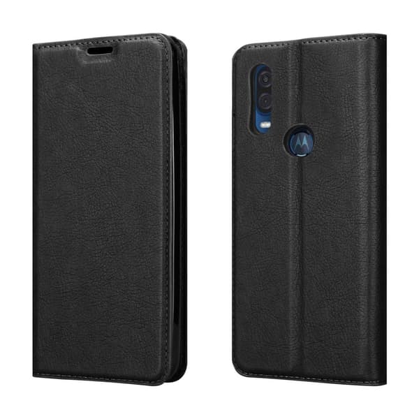 Motorola ONE VISION Fodral Skal Plånboksfodral Case med magnetisk stängning, ståfunktion och kortficka