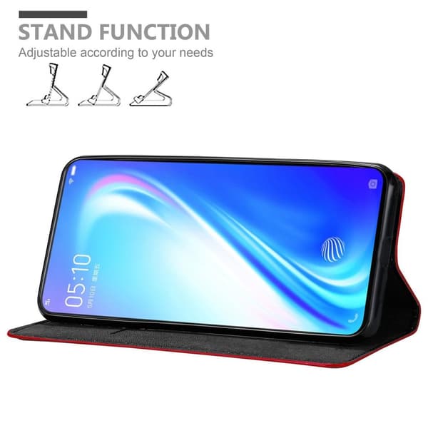 Vivo S1 Suojakotelo Suojakuori Lompakkokotelo Matkapuhelinkotelo jossa magneettisuljenta, jalusta-toiminto ja korttitasku