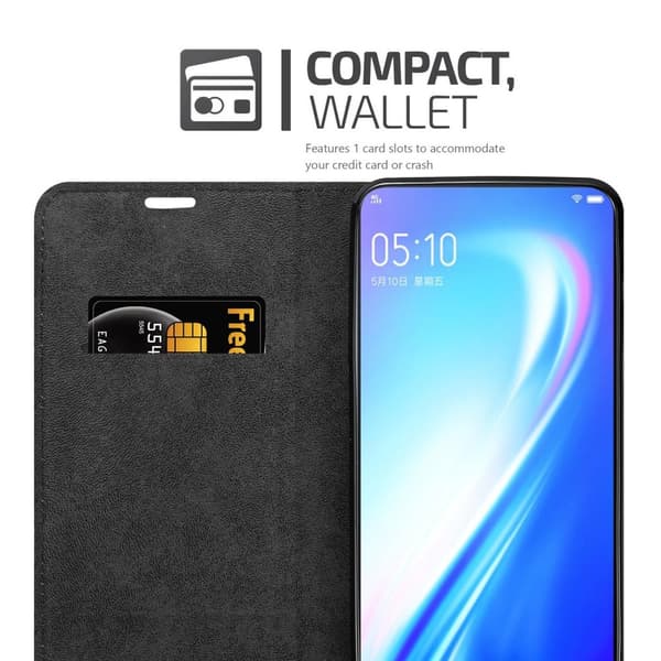 Vivo S1 Suojakotelo Suojakuori Lompakkokotelo Matkapuhelinkotelo jossa magneettisuljenta, jalusta-toiminto ja korttitasku
