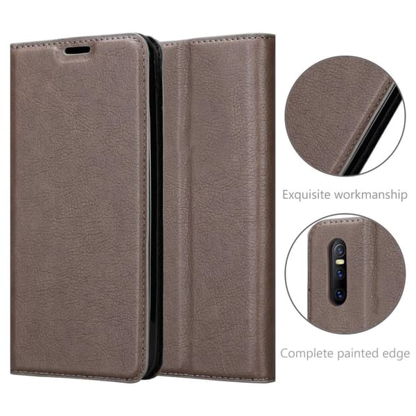 Vivo S1 Fodral Skal Plånboksfodral Case med magnetisk stängning, ståfunktion och kortficka