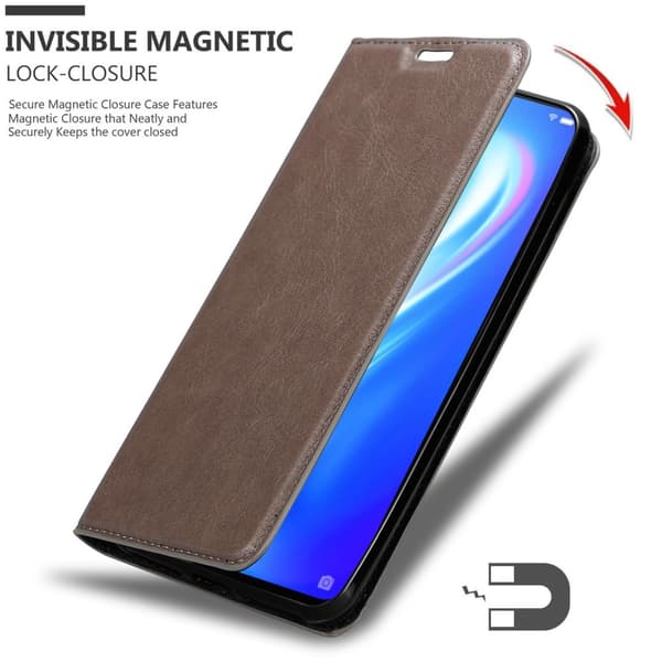Vivo S1 Fodral Skal Plånboksfodral Case med magnetisk stängning, ståfunktion och kortficka