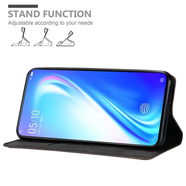 Vivo S1 Suojakotelo Suojakuori Lompakkokotelo Matkapuhelinkotelo jossa magneettisuljenta, jalusta-toiminto ja korttitasku