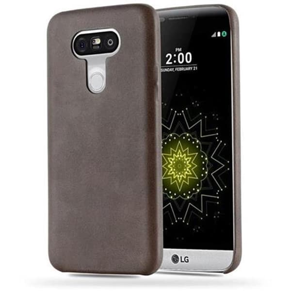 LG G5 Suojakuori Suojakotelo Hard Case nahkajäljitelmästä valmistettu VINTAGE RUSKEA