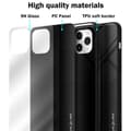 Miniatyrbilde 7 av 7: Deksel til iPhone 11 PRO Stripe optics Silikondeskel laget av TPU-silikon og bakside av herdet glass