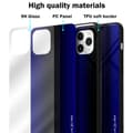 Miniatyrbilde 7 av 7: Deksel til iPhone 11 PRO Stripe optics Silikondeskel laget av TPU-silikon og bakside av herdet glass