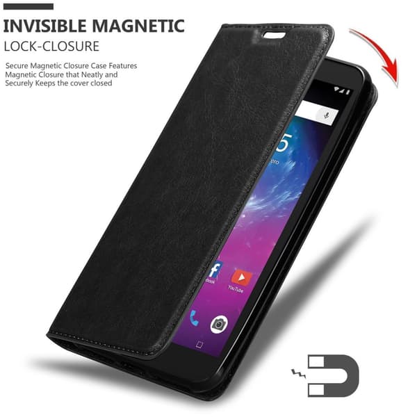 ZTE Blade L8 Suojakotelo Suojakuori Lompakkokotelo Matkapuhelinkotelo jossa magneettisuljenta, jalusta-toiminto ja korttitasku