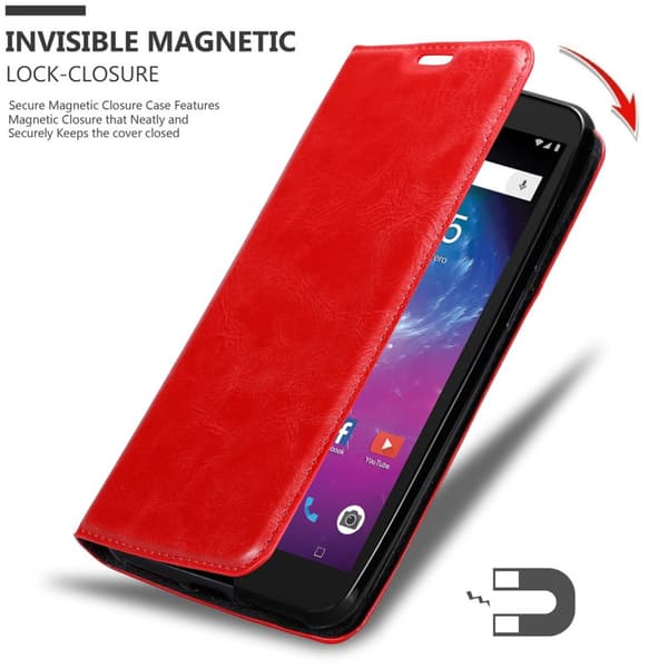 ZTE Blade L8 Suojakotelo Suojakuori Lompakkokotelo Matkapuhelinkotelo jossa magneettisuljenta, jalusta-toiminto ja korttitasku