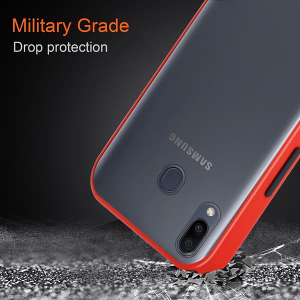Skal /Mobilskall för Samsung Galaxy M20 Fodral Mobilskydd med TPU-silikon på insidan och matt plast på baksidan