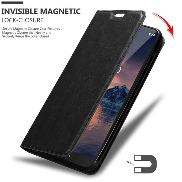 Lommebokdeksel til Nokia 1.3 Deksel med magnetisk lukking, stativfunksjon og kortlomme