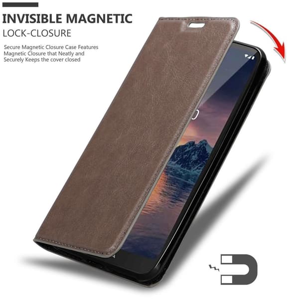 Lommebokdeksel til Nokia 1.3 Deksel med magnetisk lukking, stativfunksjon og kortlomme