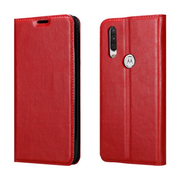 Motorola ONE ACTION Fodral Skal Plånboksfodral Case med magnetisk stängning, ståfunktion och kortficka
