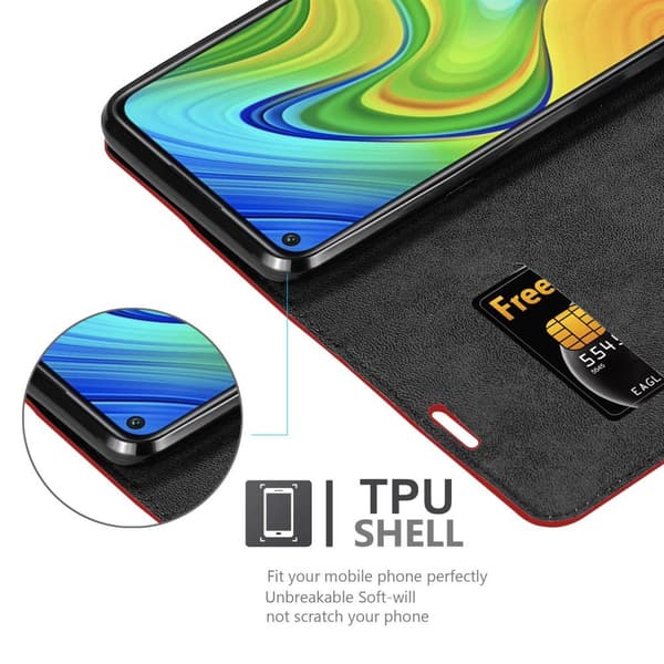 Xiaomi RedMi 10X 4G Fodral Skal Plånboksfodral Case med magnetisk stängning, ståfunktion och kortficka