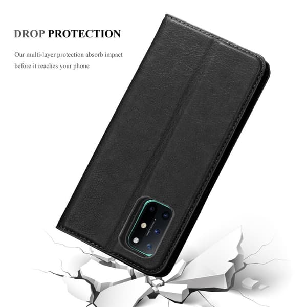 Lommebokdeksel til OnePlus 8T Deksel med magnetisk lukking, stativfunksjon og kortlomme