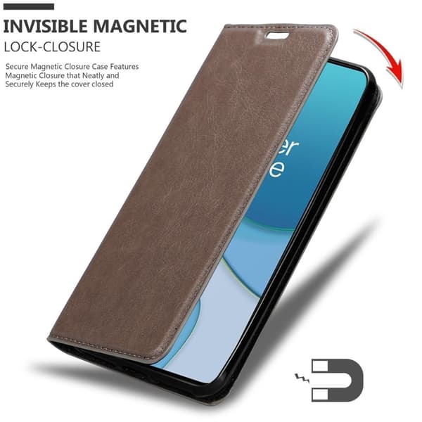 Lommebokdeksel til OnePlus 8T Deksel med magnetisk lukking, stativfunksjon og kortlomme