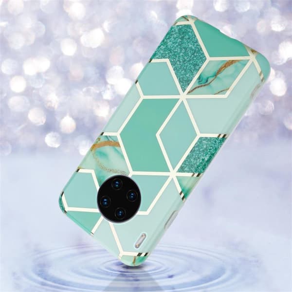 Huawei MATE 30 PRO Suojakotelo Suojakuori valmistettu TPU silikoni kuvio mosaiikki