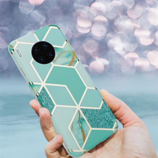 Huawei MATE 30 PRO Suojakotelo Suojakuori valmistettu TPU silikoni kuvio mosaiikki