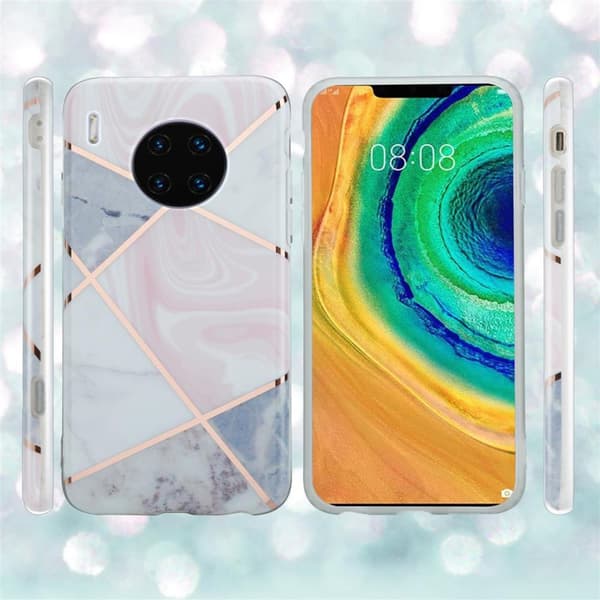 Huawei MATE 30 PRO Suojakotelo Suojakuori valmistettu TPU silikoni kuvio mosaiikki