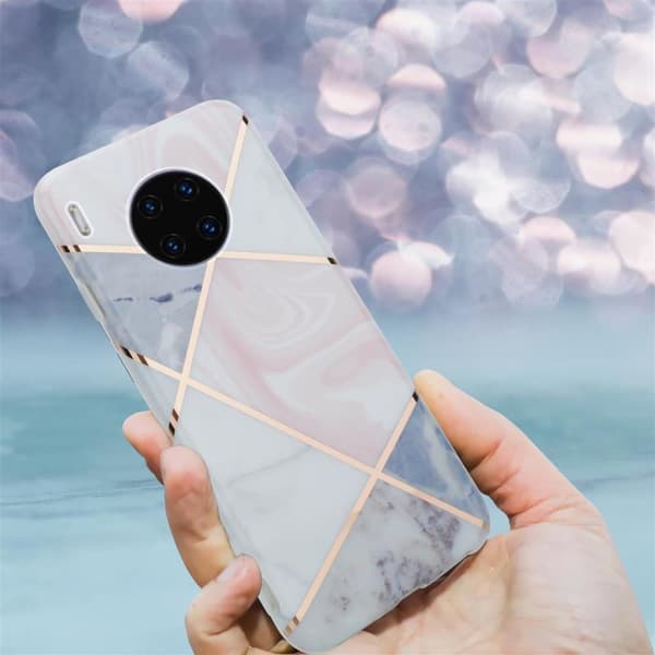 Huawei MATE 30 PRO Suojakotelo Suojakuori valmistettu TPU silikoni kuvio mosaiikki