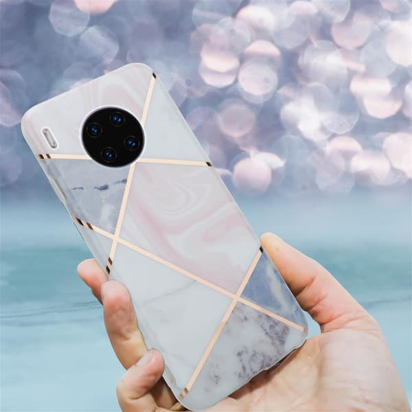 Huawei MATE 30 PRO Suojakotelo Suojakuori valmistettu TPU silikoni kuvio mosaiikki