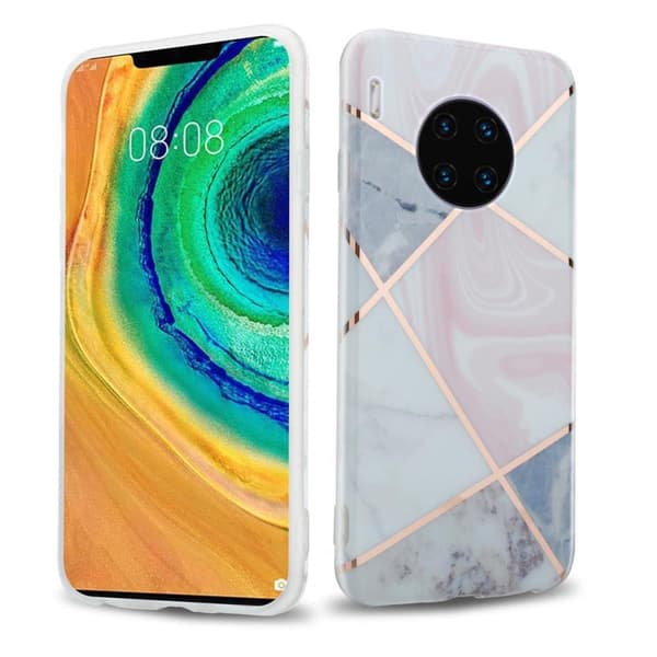 Huawei MATE 30 PRO Suojakotelo Suojakuori valmistettu TPU silikoni kuvio mosaiikki