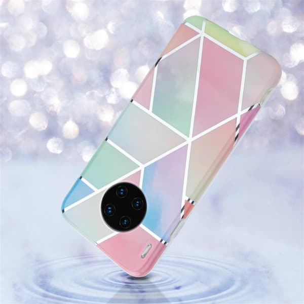 Huawei MATE 30 PRO Suojakotelo Suojakuori valmistettu TPU silikoni kuvio mosaiikki