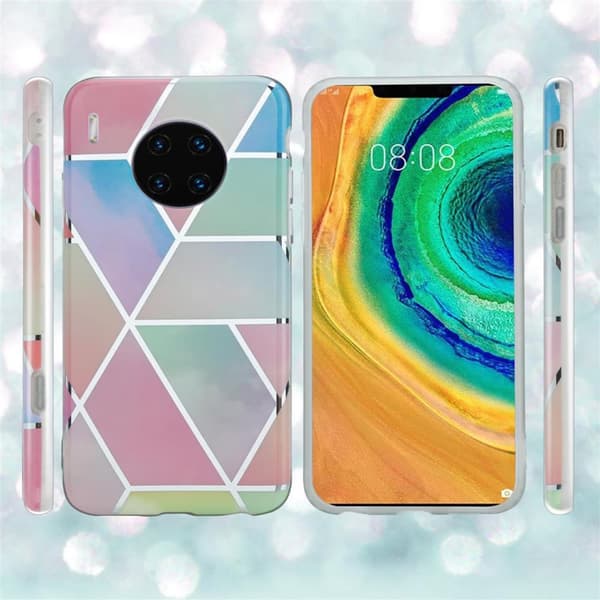 Huawei MATE 30 PRO Suojakotelo Suojakuori valmistettu TPU silikoni kuvio mosaiikki