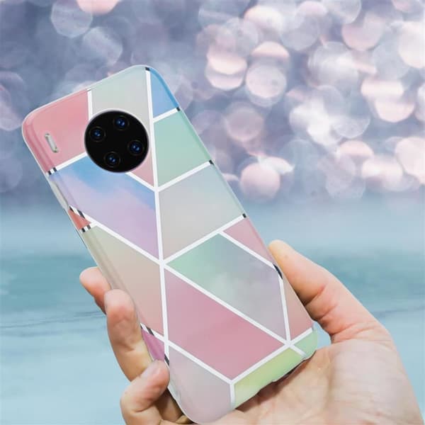 Huawei MATE 30 PRO Suojakotelo Suojakuori valmistettu TPU silikoni kuvio mosaiikki