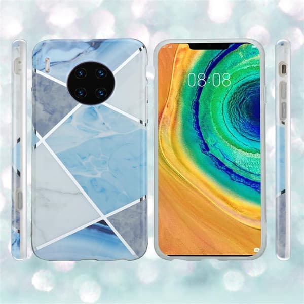 Huawei MATE 30 PRO Suojakotelo Suojakuori valmistettu TPU silikoni kuvio mosaiikki