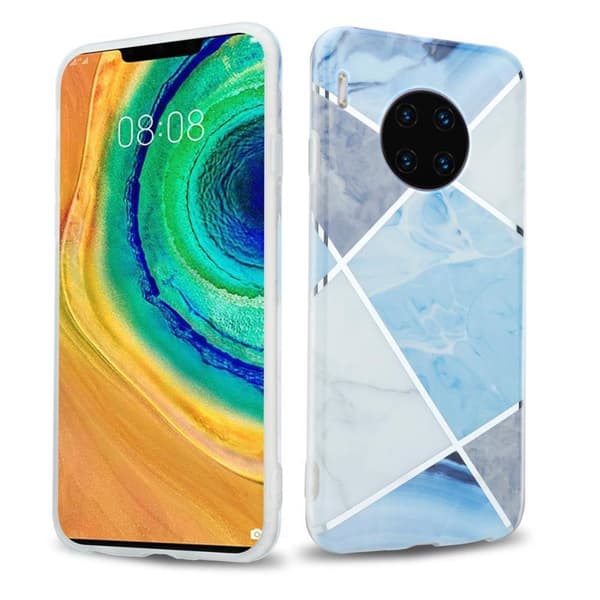 Huawei MATE 30 PRO Suojakotelo Suojakuori valmistettu TPU silikoni kuvio mosaiikki