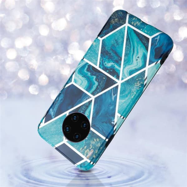 Huawei MATE 30 PRO Suojakotelo Suojakuori valmistettu TPU silikoni kuvio mosaiikki