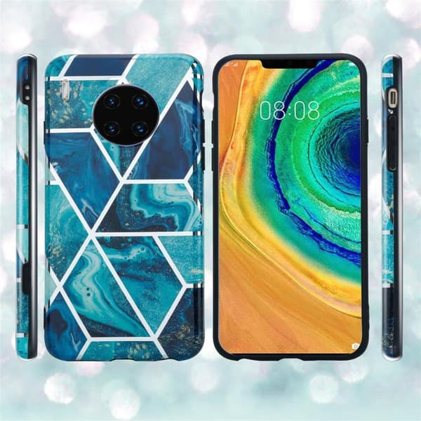 Huawei MATE 30 PRO Suojakotelo Suojakuori valmistettu TPU silikoni kuvio mosaiikki