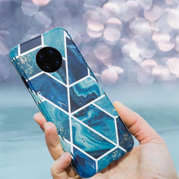 Huawei MATE 30 PRO Suojakotelo Suojakuori valmistettu TPU silikoni kuvio mosaiikki