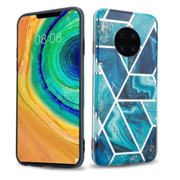 Huawei MATE 30 PRO Suojakotelo Suojakuori valmistettu TPU silikoni kuvio mosaiikki