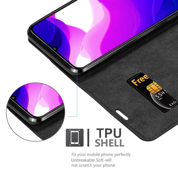 Xiaomi Mi 10 LITE Fodral Skal Plånboksfodral Case med magnetisk stängning, ståfunktion och kortficka