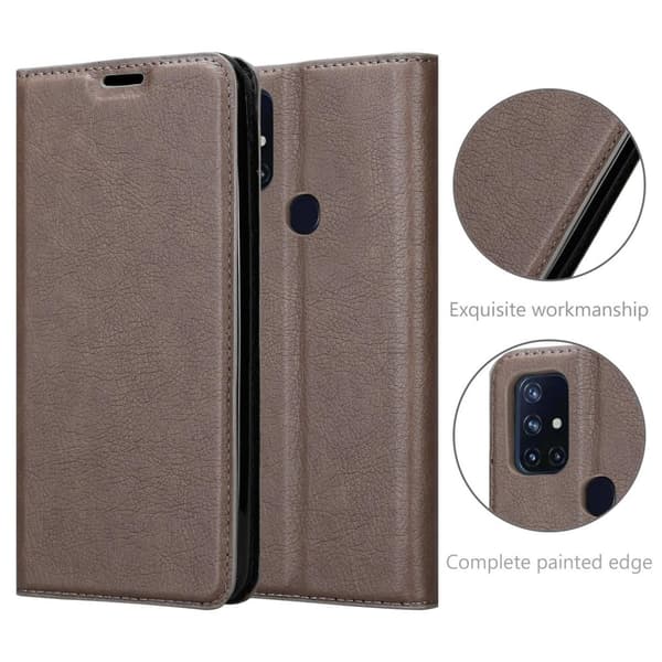 OnePlus Nord N10 5G Fodral Skal Plånboksfodral Case med magnetisk stängning, ståfunktion och kortficka