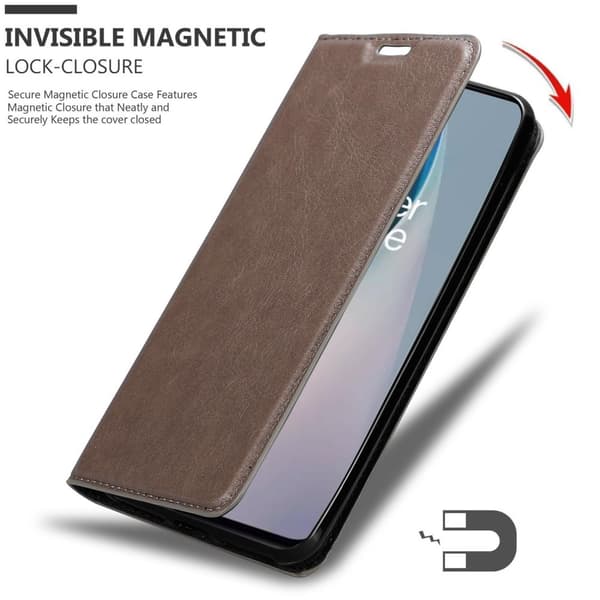 OnePlus Nord N10 5G Fodral Skal Plånboksfodral Case med magnetisk stängning, ståfunktion och kortficka