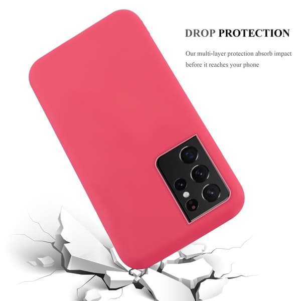 Samsung Galaxy S21 ULTRA Skal Fodral Case Cover Mobilskydd av flexibelt TPU-silikon