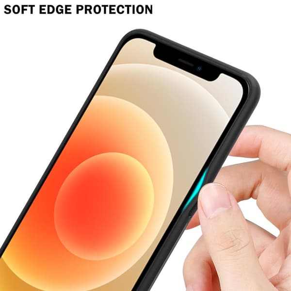 Deksel til iPhone 12 MINI Stripe optics Silikondeskel laget av TPU-silikon og bakside av herdet glass