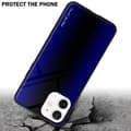 Pikkukuva 4 / 7: Apple iPhone 12 MINI Suojakuori Suojakotelo TPU-silikonista valmistettu raitaoptiikan suojakansi ja karkaistusta lasista valmistettu takapuoli