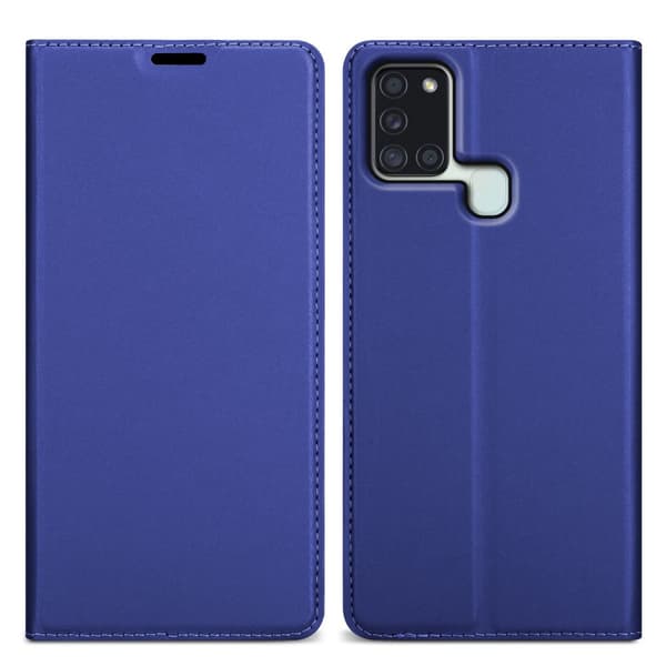 Deksel til Samsung Galaxy A21s Lommebokdeksel med magnetisk lukking, stativfunksjon og kortlomme