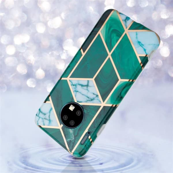 Lommebokdeksel til Huawei MATE 30 Deksel av TPU-silikon med mosaikkmønster