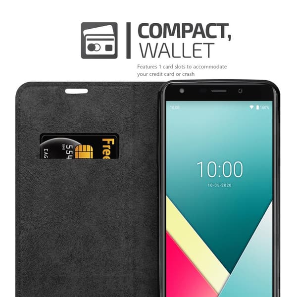 WIKO Y61 Fodral Skal Plånboksfodral Case med magnetisk stängning, ståfunktion och kortficka