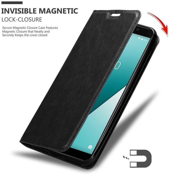 WIKO Y61 Fodral Skal Plånboksfodral Case med magnetisk stängning, ståfunktion och kortficka